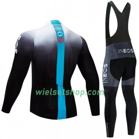 Fietskleding (Fietsshirt Lange Mouw + Lange Koersbroek) 2019 TEAM INEOS N003
